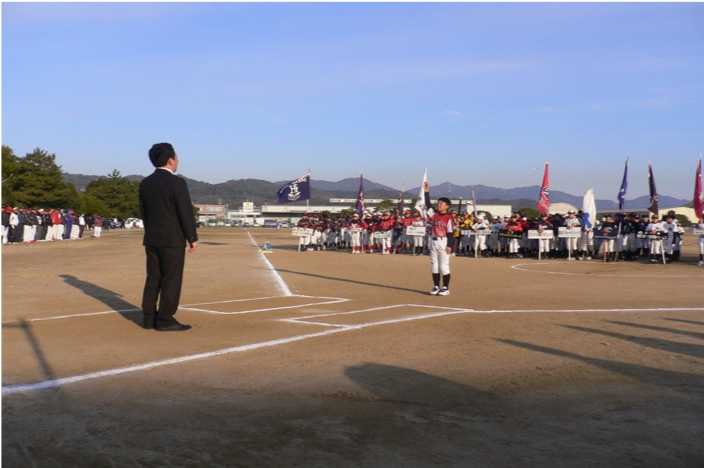 マルスミ杯少年ソフトボール大会の開会式