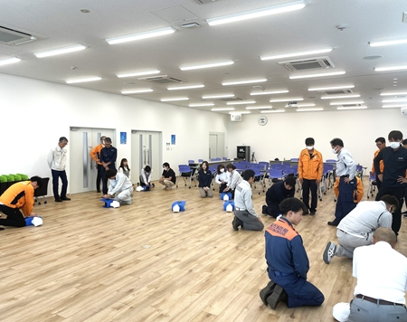 救急訓練の様子