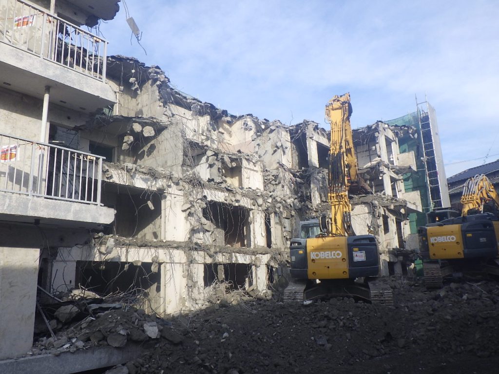 ルミエール上田中100号棟・200号棟解体工事